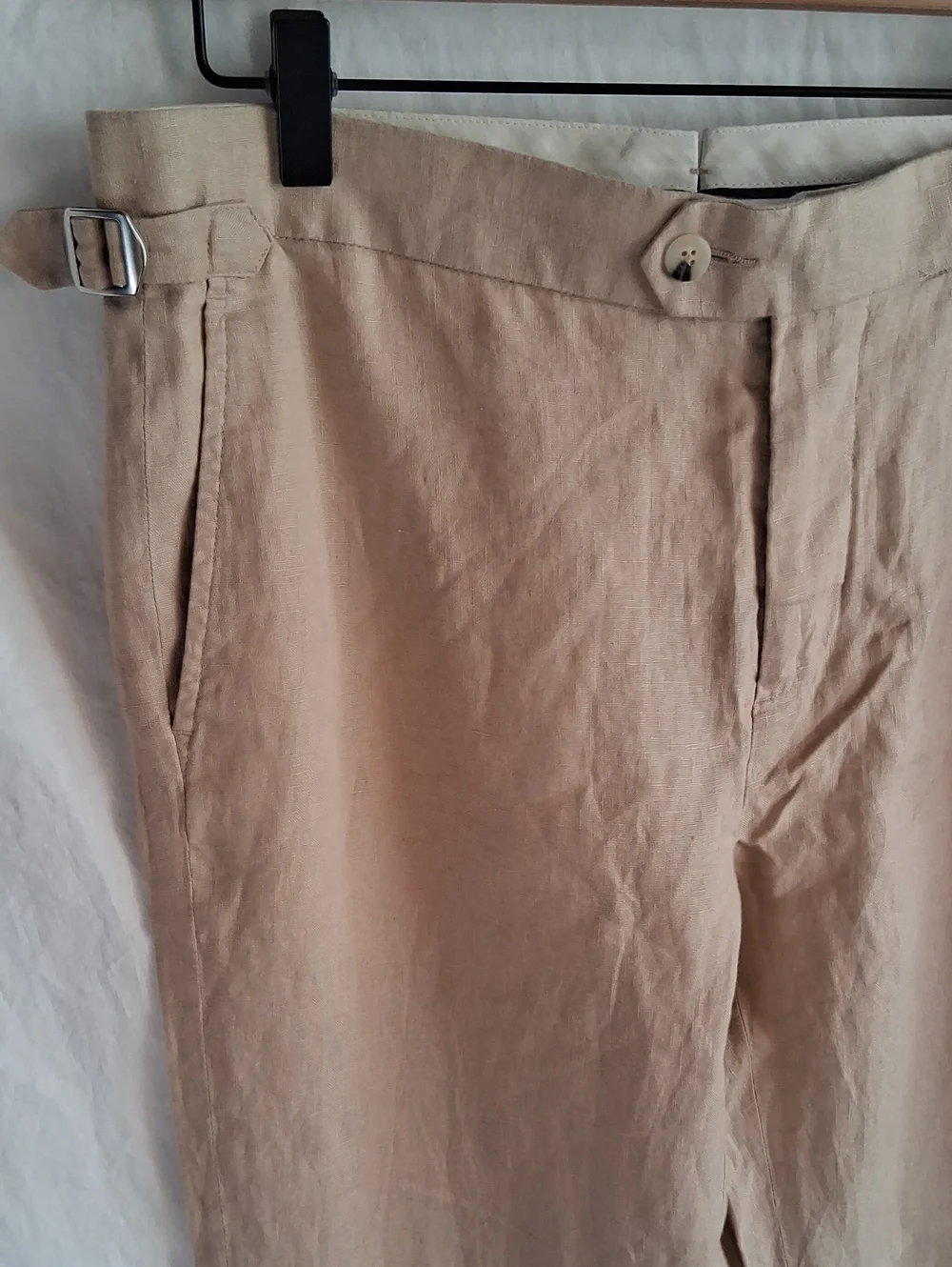 Quince 100% European Linen Dress Pants Drifwood 32×32